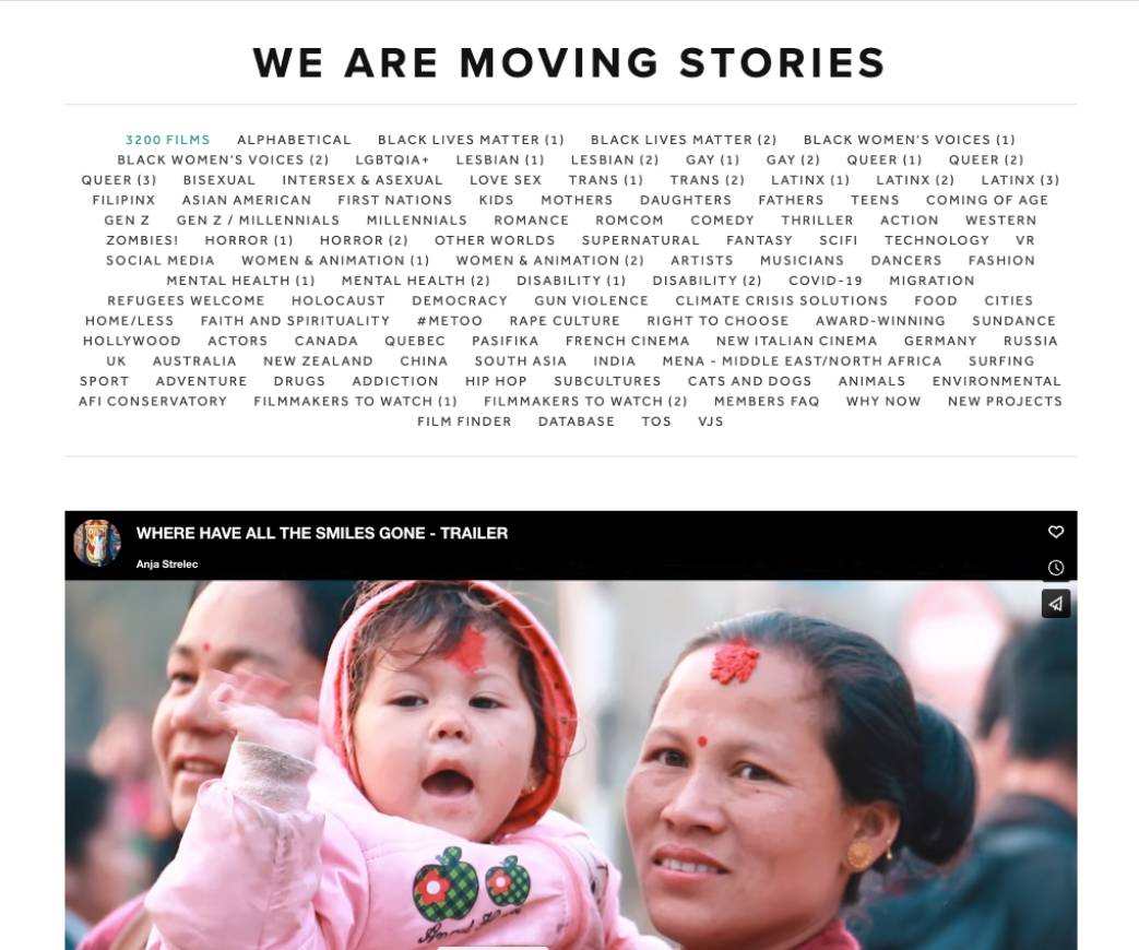 WE ARE MOVING STORIES